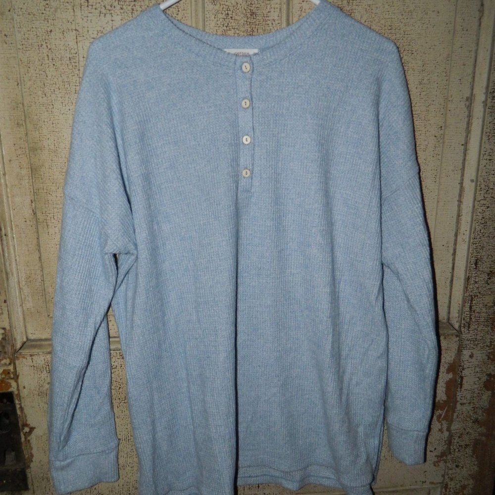 Cherish Waffle Long Sleeve Top (READ BELOW FOR SIZE) (Q-34)